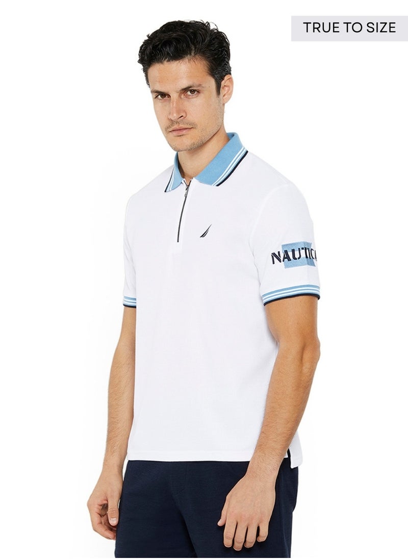 NAUTICA Essential Regular Fit Cotton Blend Logo Polo Shirt  - Image 2