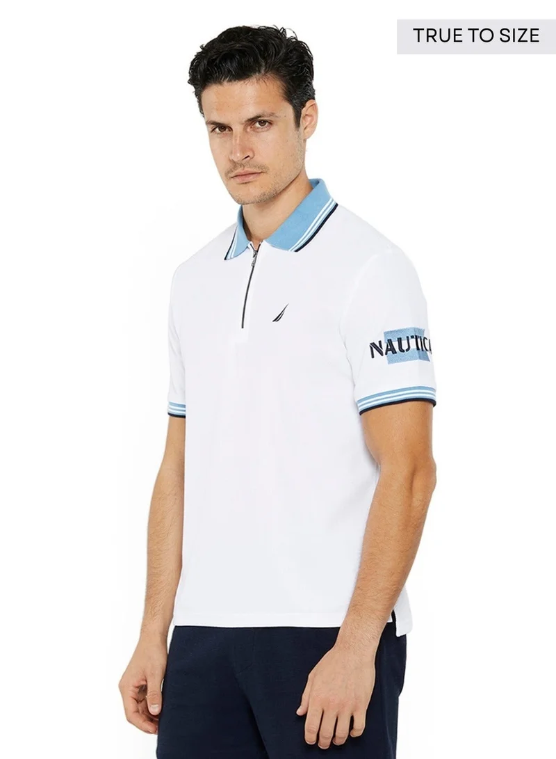 NAUTICA Essential Regular Fit Cotton Blend Logo Polo Shirt