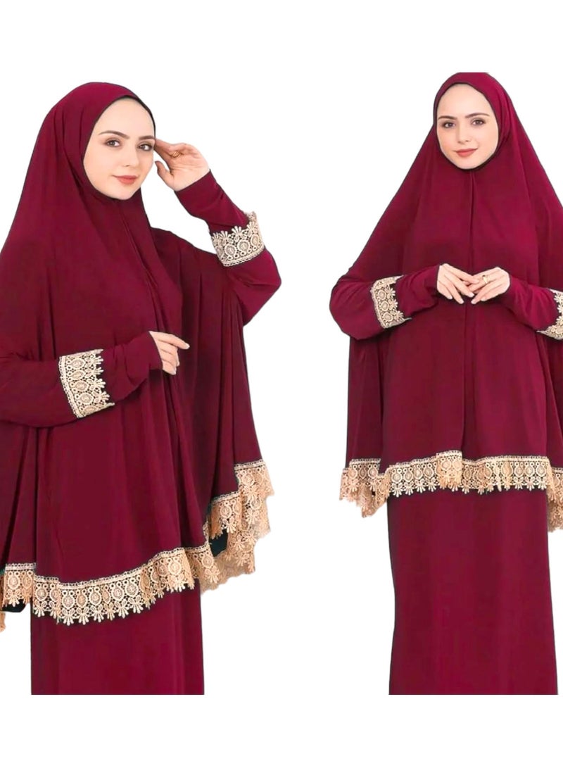 OLUDENIZ Women’s Prayer Dress – One Size Fits All, Elegant Design, Premium Fabric, Made in Turkey - Image 2