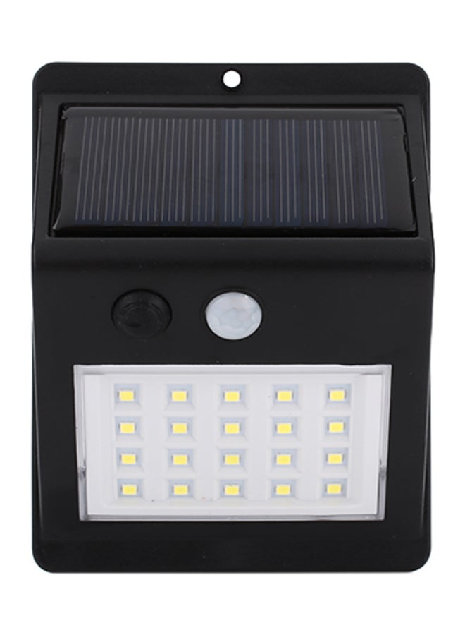 Generic 26 LED Solar Power Outdoor Wall Light Lamp Black 13 x 10 5cm  - Image 1