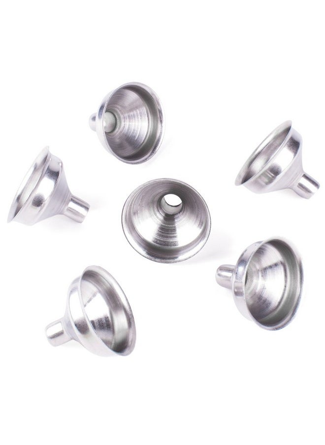 Super Z Outlet 1.25" Stainless Steel Mini Funnels For Miniature Bottles, Essential Oils, Diy Lipbalms, Cooking Spices Liquids, Homemade Make-Up Fillers (6 Pack)  - Image 2