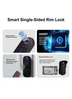 LUMIVE Lumive Outdoor Smart Door Lock -Single sided- Fingerprint Entry, WiFi, Passcode, App Unlocking, Keys, 5 Smart Cards, Fits Doors 30-60mm. Works with the Lumive App.  - Image 4
