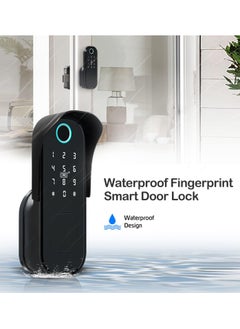 LUMIVE Lumive Outdoor Smart Door Lock -Single sided- Fingerprint Entry, WiFi, Passcode, App Unlocking, Keys, 5 Smart Cards, Fits Doors 30-60mm. Works with the Lumive App.  - Image 3