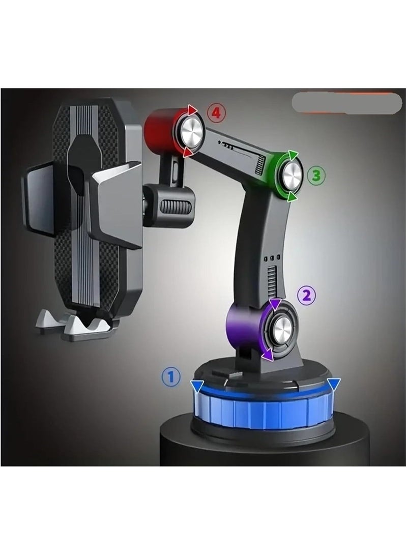 Bukela New 360° Rotating Car Phone Holder – Universal Fit with Extendable Arm and Shockproof Grip for Trucks and - Image 4
