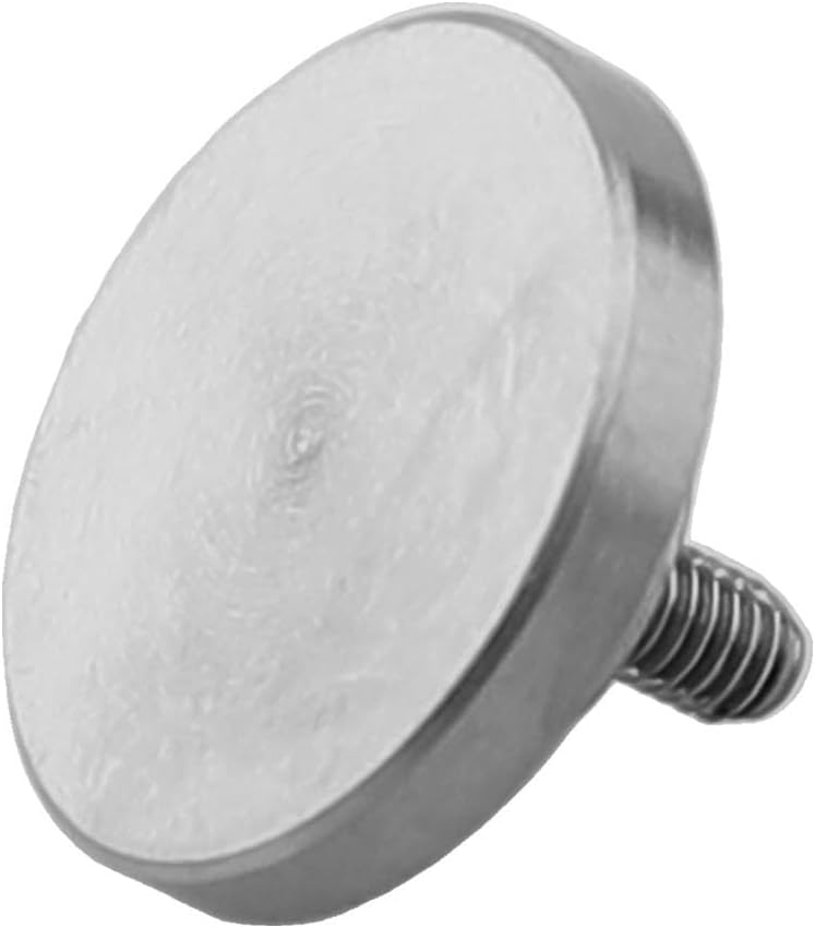 Stainless Steel Flat Contact Point For Dial Thickness Gauge M2 5 Thread Size D20xL5 - Image 1