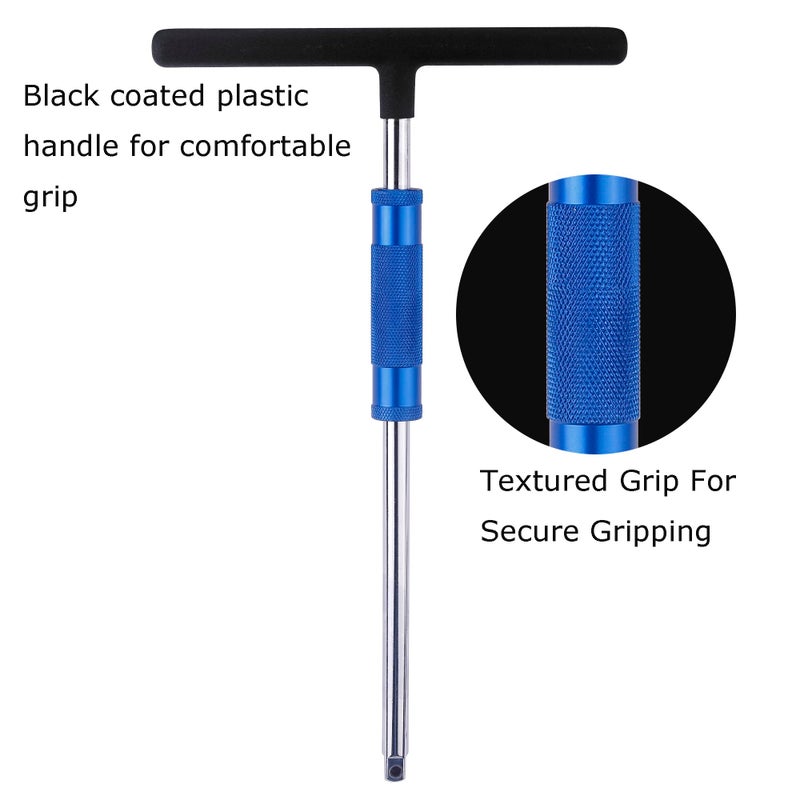 WINTOWIN 3/8" Spinner T-Handle Wrench,3/8-Inch Drive T Handle Socket Driver,13â€ T-Handle Wrench for Socket Driver Motorcycle Tool Accessories - Image 3