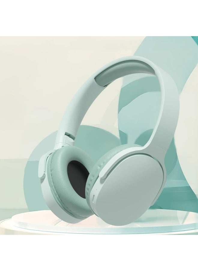 سماعات رأس ستيريو محيطية طويلة العمر لاسلكية تعمل بتقنية البلوتوث وسماعات أذن رياضية لتقليل الضوضاء - Image 1