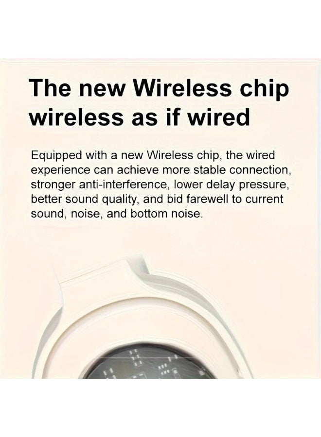 سماعات رأس ستيريو محيطية طويلة العمر لاسلكية تعمل بتقنية البلوتوث وسماعات أذن رياضية لتقليل الضوضاء - Image 2