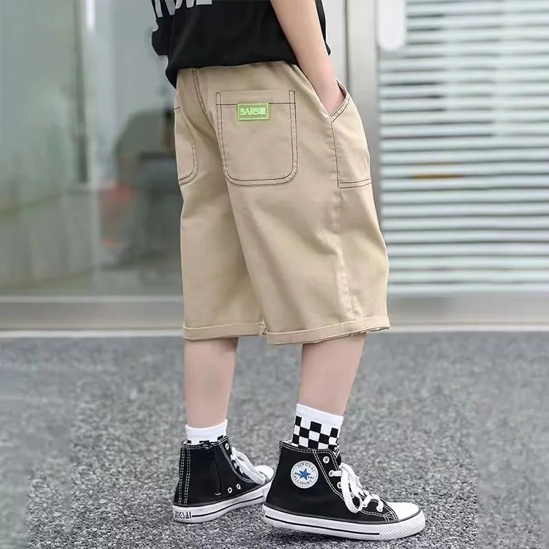 Children'S Wear Boys Shorts Summer Wear Children'S Pants Crane Pants Thin Bong Pants 2023 New Casual Pants Summer - Image 5