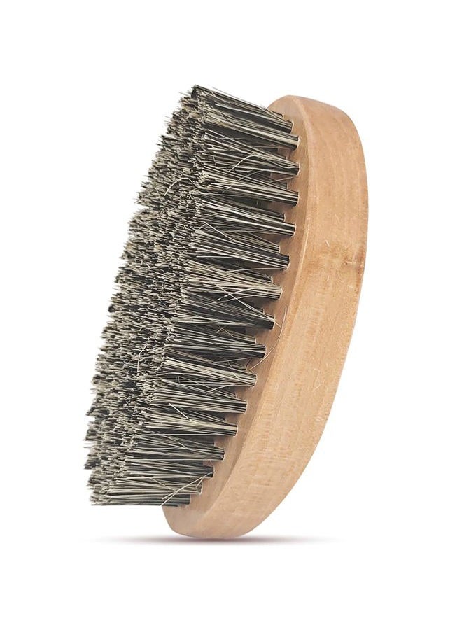 SUNBIRD Beard Brush for Men with 100% Natural Bristles - Thick Facial Hair Styling Tool & Blow Dry Brush, Wooden Handle Grooming Kit for Daily Care, Detangling & Itch Relief | Mens Beard Care Gift Set - Image 1