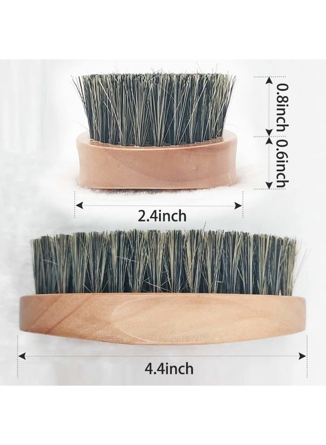 SUNBIRD Beard Brush for Men with 100% Natural Bristles - Thick Facial Hair Styling Tool & Blow Dry Brush, Wooden Handle Grooming Kit for Daily Care, Detangling & Itch Relief | Mens Beard Care Gift Set - Image 5