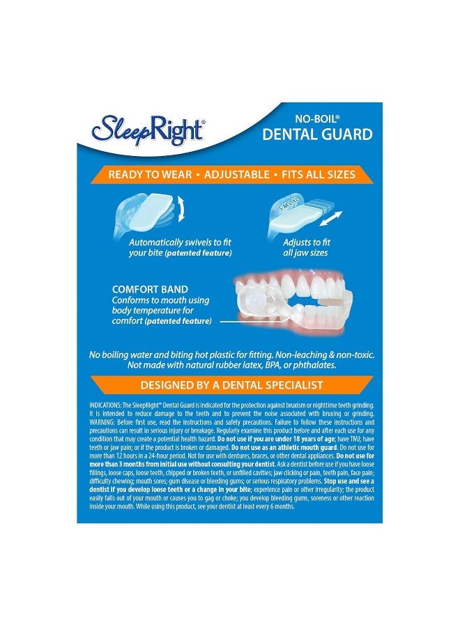 SleepRight Ultra-Comfort Dental Guard Mouth Guard to Prevent Teeth Grinding - No Boil - Extra Strong - Image 3