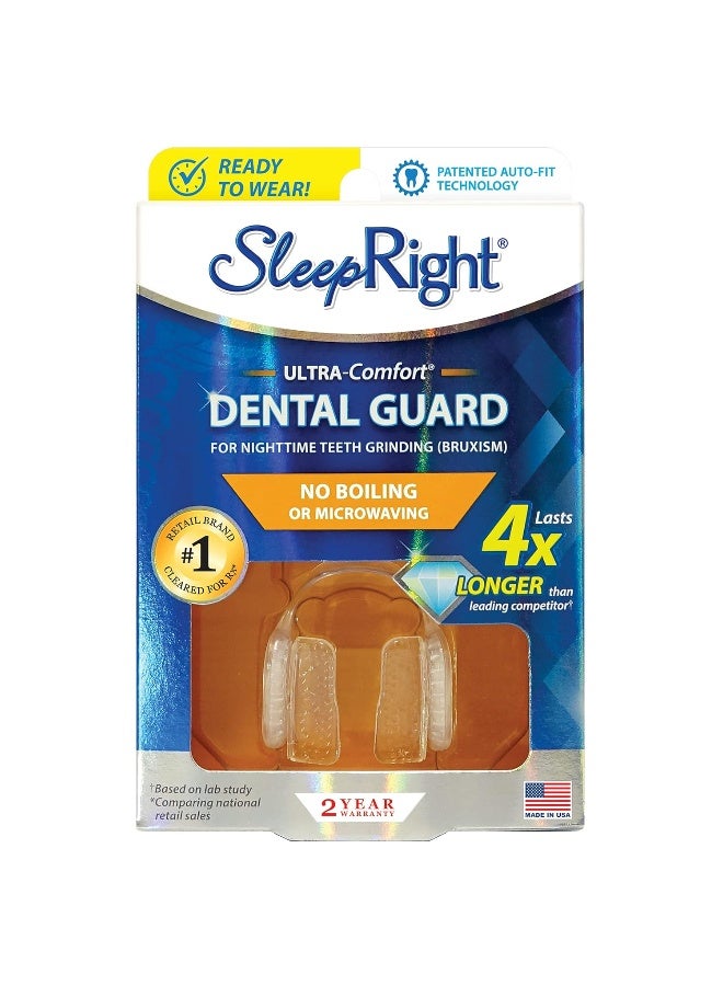 SleepRight Ultra-Comfort Dental Guard Mouth Guard to Prevent Teeth Grinding - No Boil - Extra Strong - Image 1