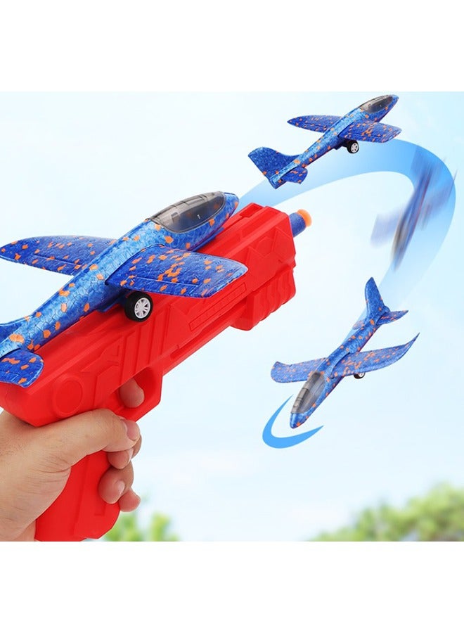 Aircraft Glider Construction Kit, Kids Plane Launcher, Foam Glider Airplane with Launcher - Set of Launchers with Glider Catapult - Outdoor Flying Toys for Kids  - Image 2