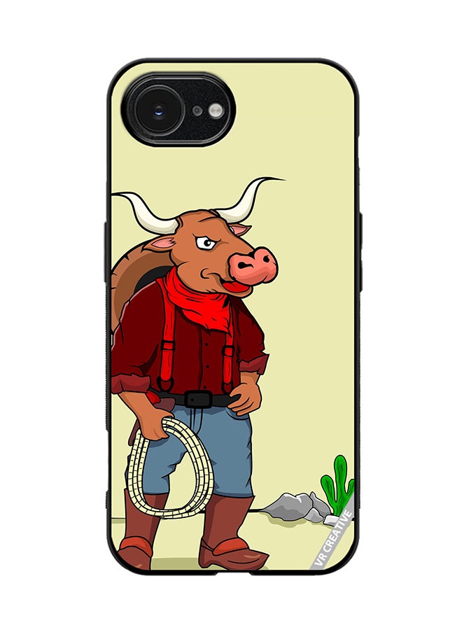 VR CREATIVE Protective Case Cover For Apple iPhone 16e Taurus Man Design Multicolour