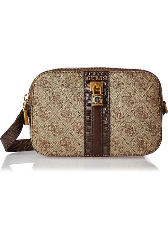 جس حقيبة يد نسائية من Guess Ginevra Elite Society بمقبض علوي وحزام كتف قابل للفصل - Image 1