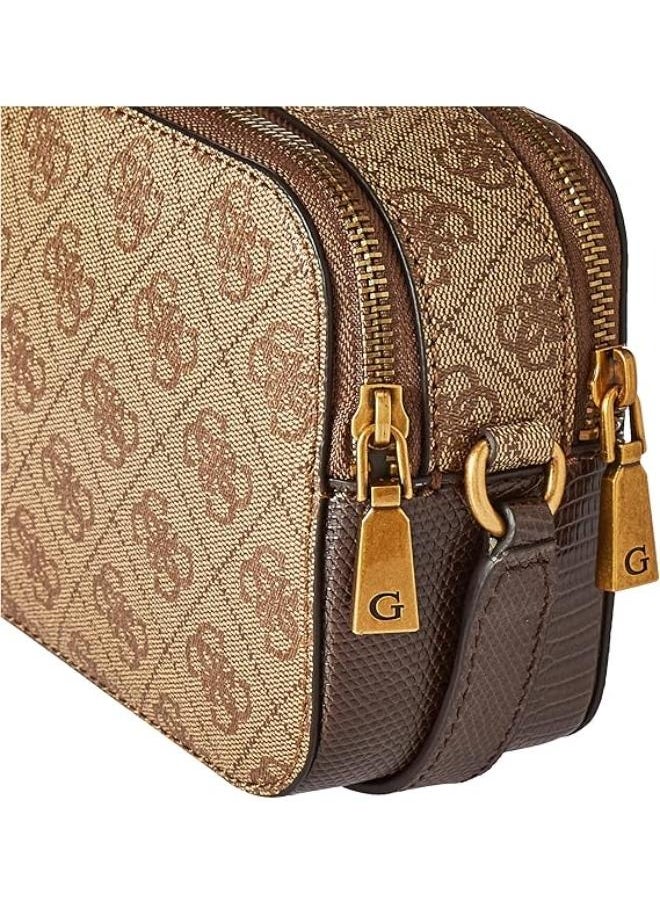 GUESS - Guess Women's Ginevra Elite Society Satchel Bag with Top Handle and Detachable Shoulder Strap - Image 1
