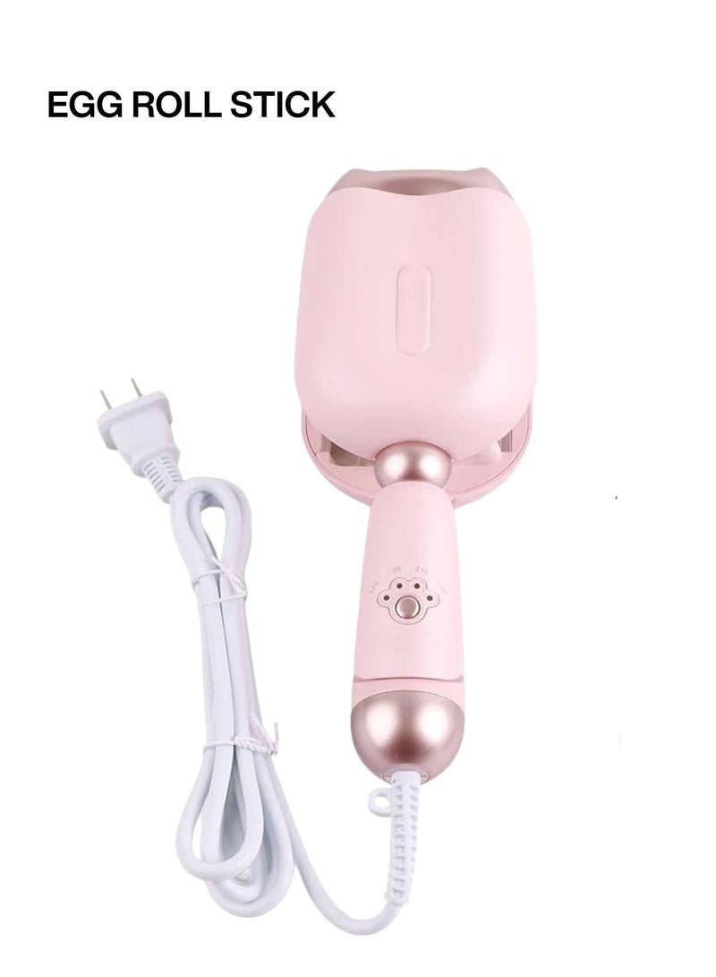 Ceramic Egg Roll Curling Wand – Adjustable Heat Hair Curler for Soft Waves - Image 1