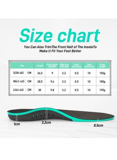 Excefore Flat Feet Orthotic Insert, Foot Pain Relief Orthotics Shoe Inserts for Metatarsalgia, High Arch Support Insoles for Shoe Insole, Memory Foam Insoles (Size: L, Men's 8.5-9.5 | Women's 10.5-11.5)  - Image 2