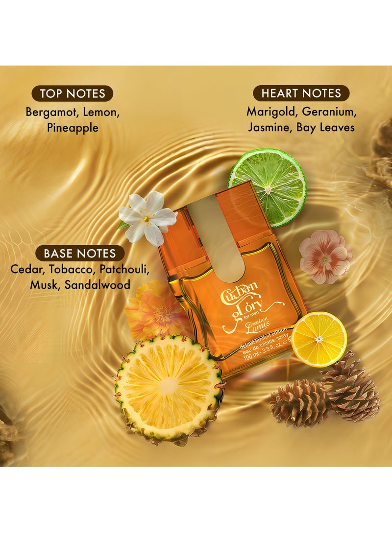 Creation Lamis عطر كوبان جلوري أو دي تواليت للرجال، 100 مل - Image 3