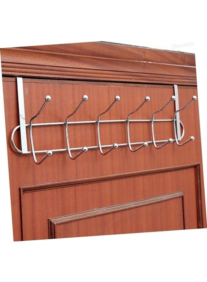 Door Hanger for Cloth Hanging Over The Door Hook with 12 Portable Hooks Heavy Duty Cloth Hanger Rack for Hanging Clothes (12 Hooks Hanger) - Image 3
