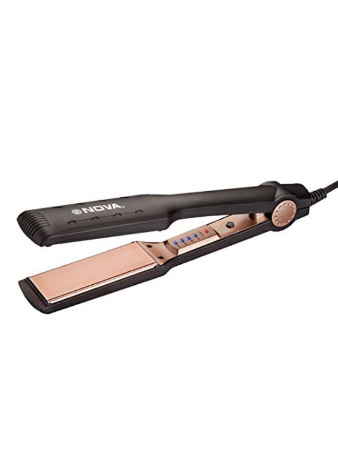NOVA - Nhs 901 Temperature Control Hair Straightner For Women (Black) - Image 1