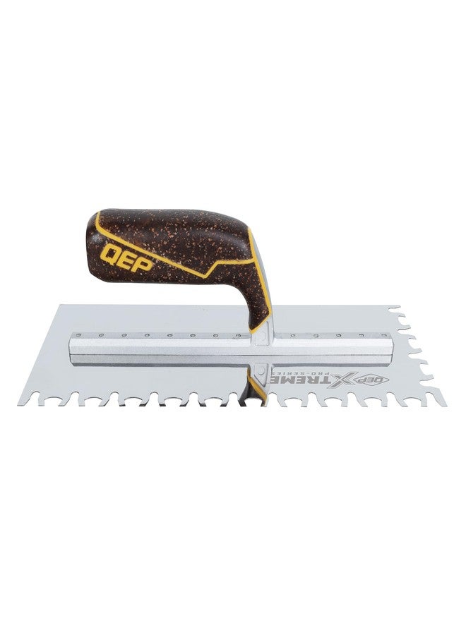 QEP Euro Notch Cork Handle XL Stainless Steel Trowel - Image 4