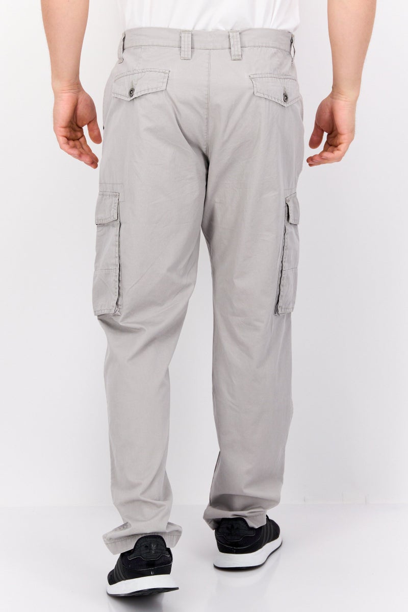 Paperbacks سروال كارجو عادي للرجال، رمادي - Image 3