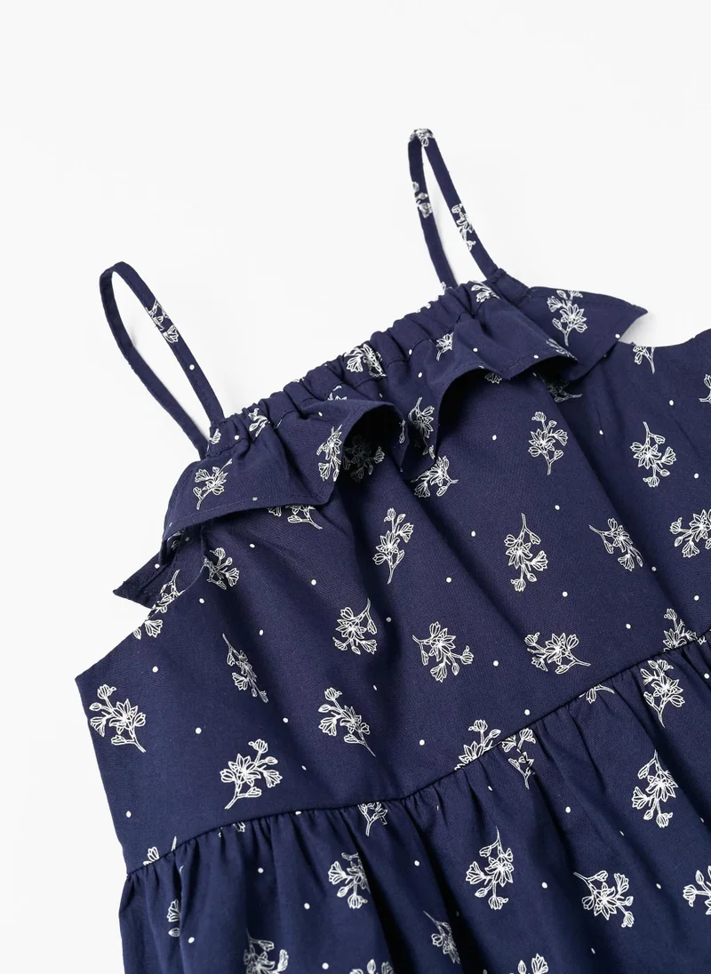 زيبي Cotton Top with Floral Pattern for Girls