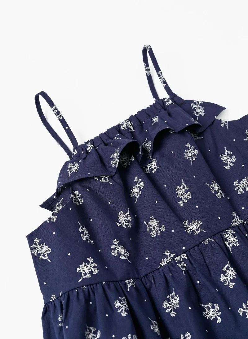 زيبي Cotton Top with Floral Pattern for Girls
