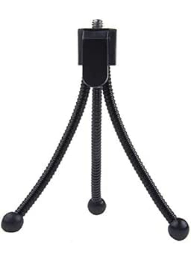 Flexible Mini Table Tripod Black 1/4 Inch 1/4 Table Camera Compatible with GoPro LC2620 - Image 1