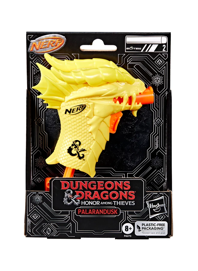 نيرف MicroShots Dungeons Dragons Palarandusk Blaster, 2 Elite 2.0 Darts, Kids Outdoor Games, Blaster Toys