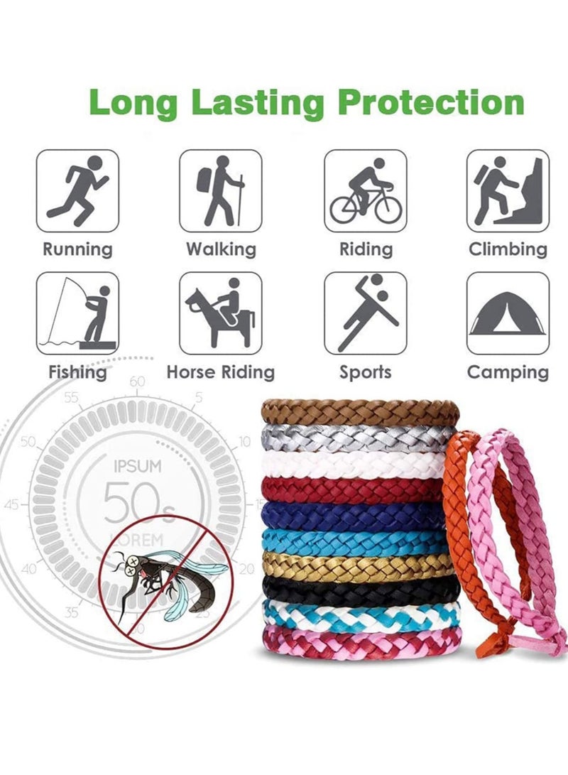 SYOSI Mosquito Repellent Bracelet 12 Pack, Bands for Adults, Kids & Babies - Premium Quality, DEET-Free Natural Wristbands, Protection Insects up to 300 Hours, Suitable Outdoor Indoor - Image 4