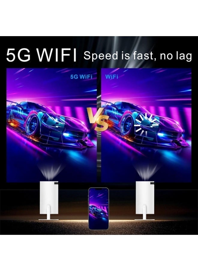 جهاز عرض HY-300 4K، تصميم خفيف الوزن بدقة 1080 بكسل، متوافق مع أجهزة Android وiPhone للاتصال اللاسلكي أو السلكي، مسرح منزلي محمول والاستمتاع بالأفلام والألعاب العائلية، مثالي لاجتماعات المكتب وعملية التعلم. - Image 3