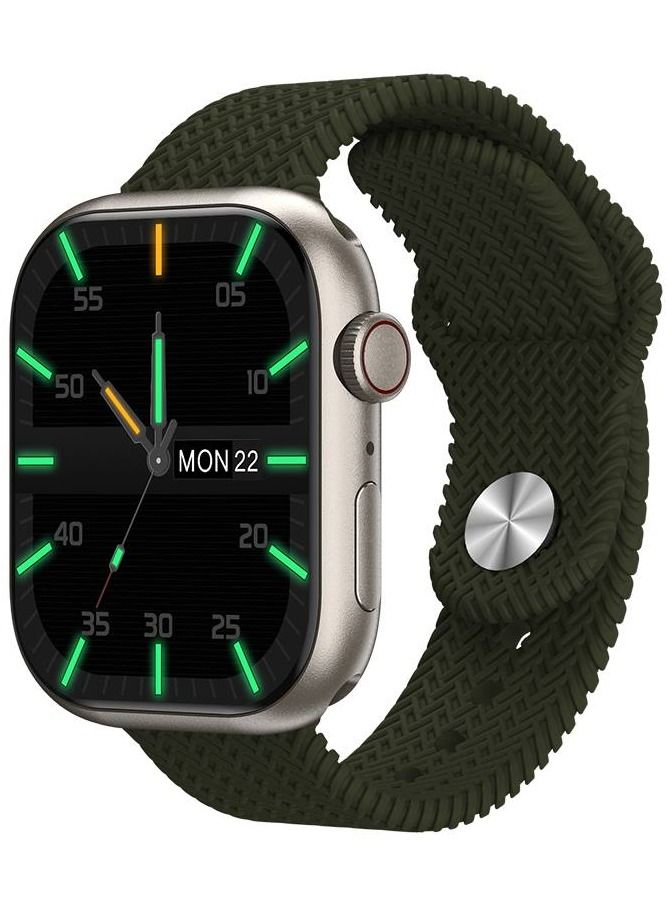 Wearfit Pro HK9 PRO Smartwatch AMOLED Edge Screen 2.02 Inch Bluetooth V5.2 -  Wearfit PRO App (Green)  - Image 1