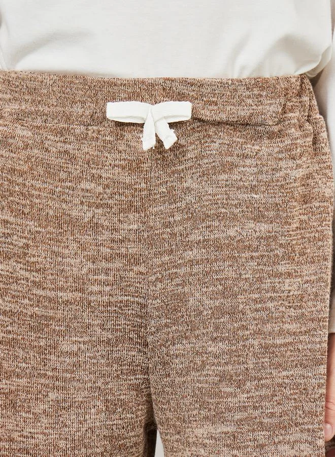 ستايلي Melange Bow Detail Shorts