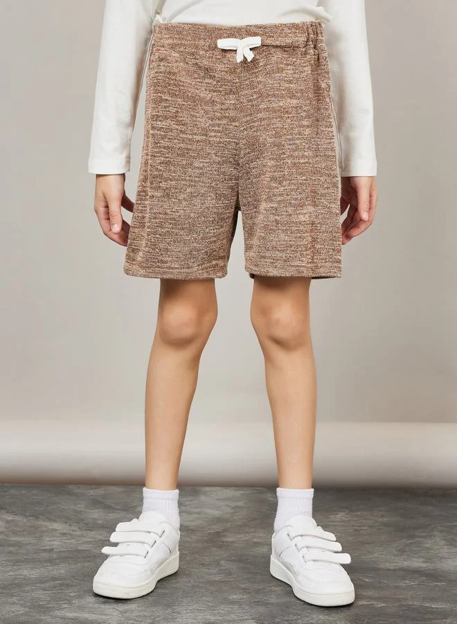 ستايلي Melange Bow Detail Shorts