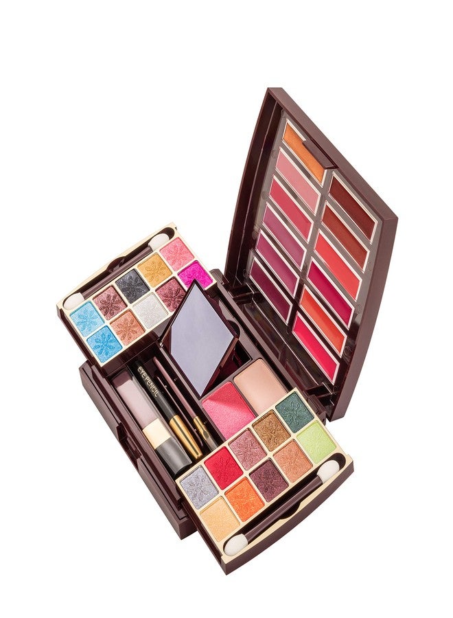 Max Touch MaxTouch Professional All In One Makeup Palette Kit 20 Colors Eyeshadow Palette With, Blusher, Powder Cake, Lipgloss, Black Eye Pencil, and Brush Kit Makeup Kit #2184 - Image 3