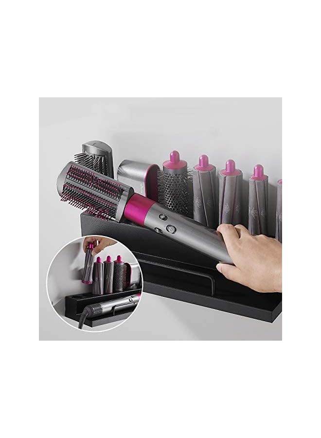 PROMASS Holder for Dyson -Airwrap Curling Iron Accessories Wall Mounted Rack Bracket Stand with Adhesive for Home Bathroom Organizer Black - Image 3