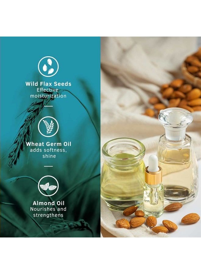 Ustraa Daily Use Hair Cream - 100g - Suitable for All Hair Types, Non-Greasy Nourishment for Hair, Non-Sticky Alternative to Oil, Enriched with Wild Flax Seeds, Almond Oil - Image 3