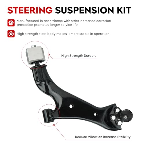TadaMark Front Lower Control Arm with Ball Joint Fit for 2010-2017 Chevy Equinox GMC Terrain - 2pcs - Image 2