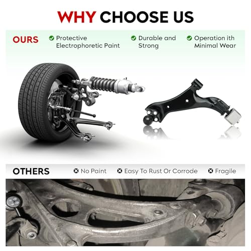 TadaMark Front Lower Control Arm with Ball Joint Fit for 2010-2017 Chevy Equinox GMC Terrain - 2pcs - Image 4