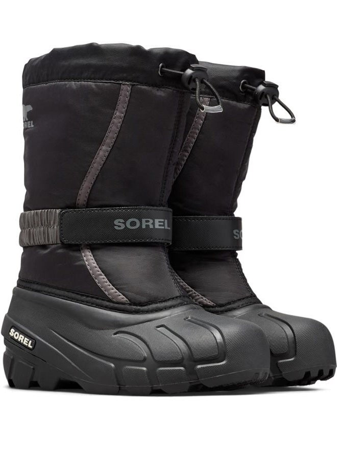 Sorel Unisex-Child Flurry Boot, Black/City Grey, 12 Little Kid - Image 2