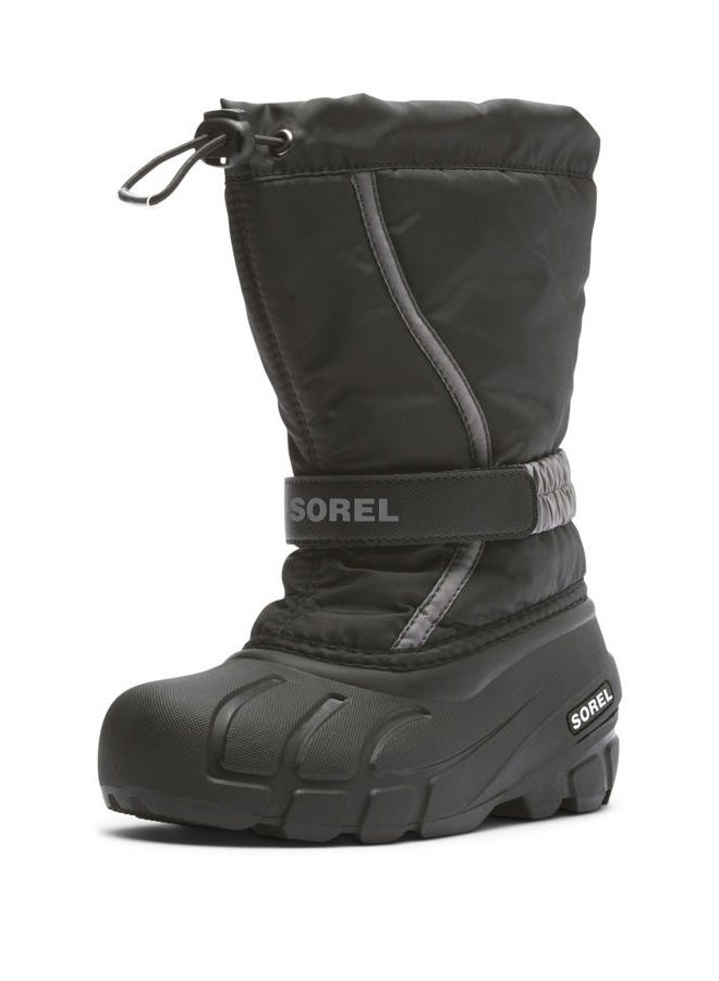 Sorel Unisex-Child Flurry Boot, Black/City Grey, 12 Little Kid - Image 1