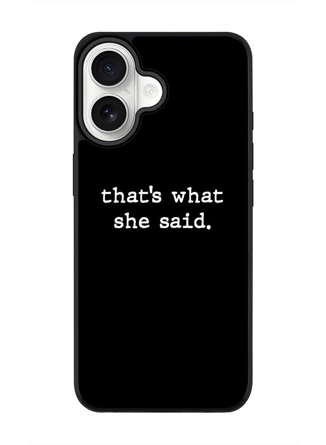 Stylizedd iPhone 17 Case, [Compatible with MagSafe] Slim Magnetic cover Phone Case iPhone 17 -That’s what she said - Image 1