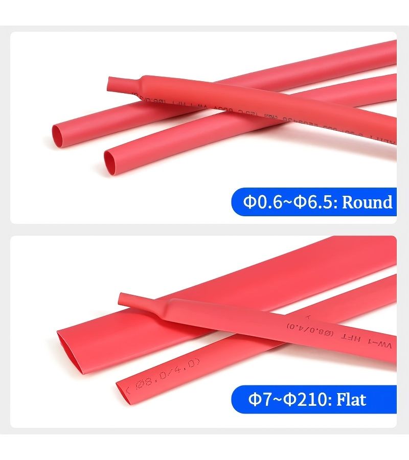 2 1 Red Heat Shrink Tube 2 Meters Long 30mm Diameter Double Insulation Heat Shrink Sleeve Data Cable Protective Sleeve Electrical Wire Repair Protective Sleeve - Image 4