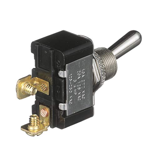 Seachoice 2-Position Boat Toggle Switch, Off/On,Black,Silver - Image 3