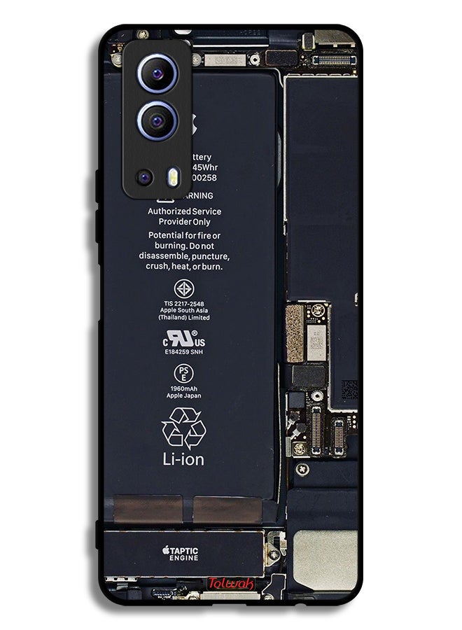 Tolwak غطاء حماية لهاتف Vivo Y72 5G بنمط دائرة الهاتف - Image 2