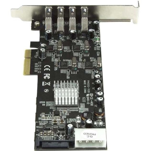 Startech.com StarTech.com 4 Port USB 3.0 PCIe Card w/ 4 Dedicated 5Gbps Channels (USB 3.2 Gen 1) - UASP - SATA / LP4 Power - PCI Express Adapter Card (PEXUSB3S44V)  - Image 3