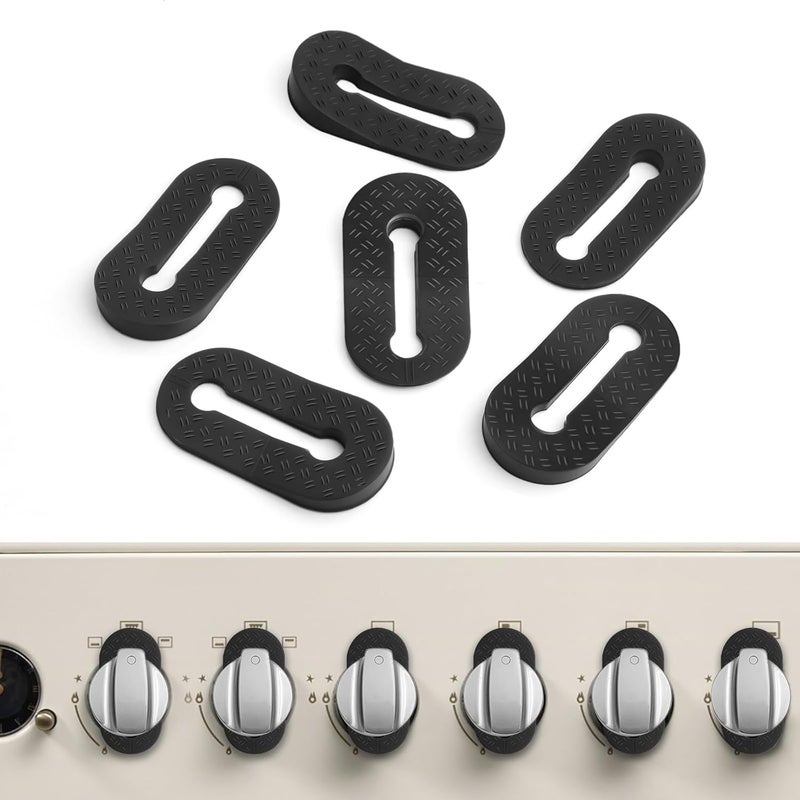 Axfvd Silicone Stove Knob Safety Locks - Child Proof Oven Knob Locks (6 Pack)] - Image 1
